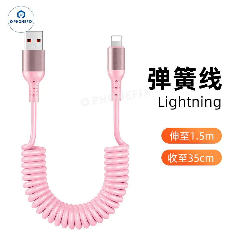 Câble de charge ultra-rapide CarPlay pour voiture, USB Type-C et Lightning - Équipe CHINA PHONEFIX SHOP