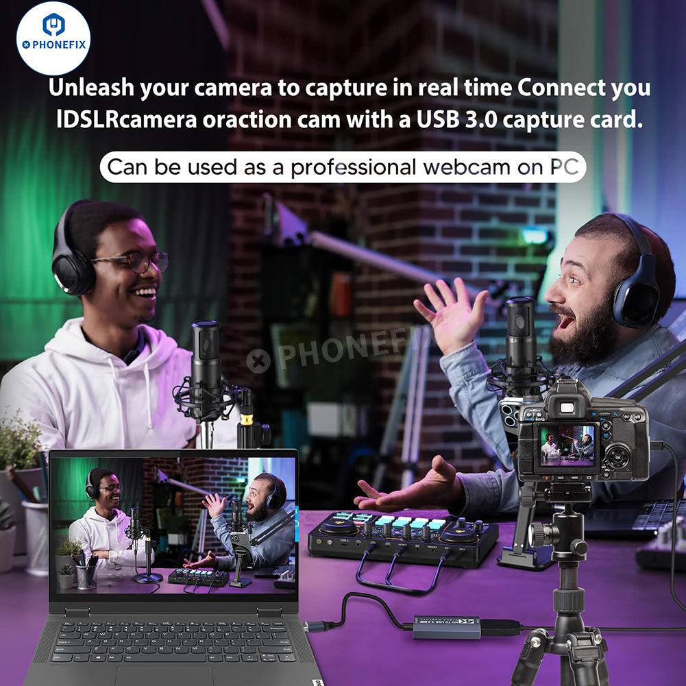 4K Audio Video 1080P Capture Card For Live Streaming Broadcasting