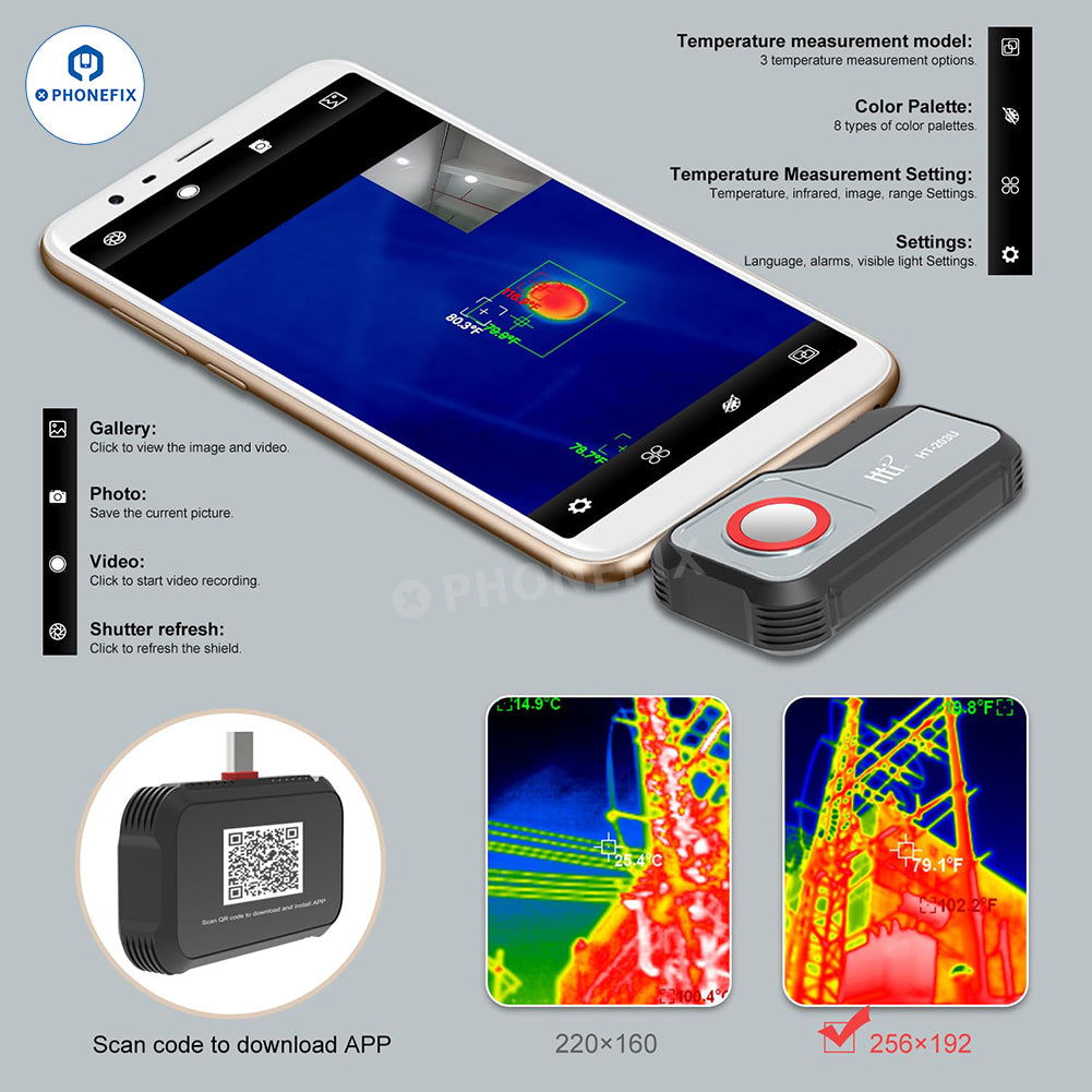 HT-203U Thermal Imager Camera for Mobile Phone PCB Troubleshoot