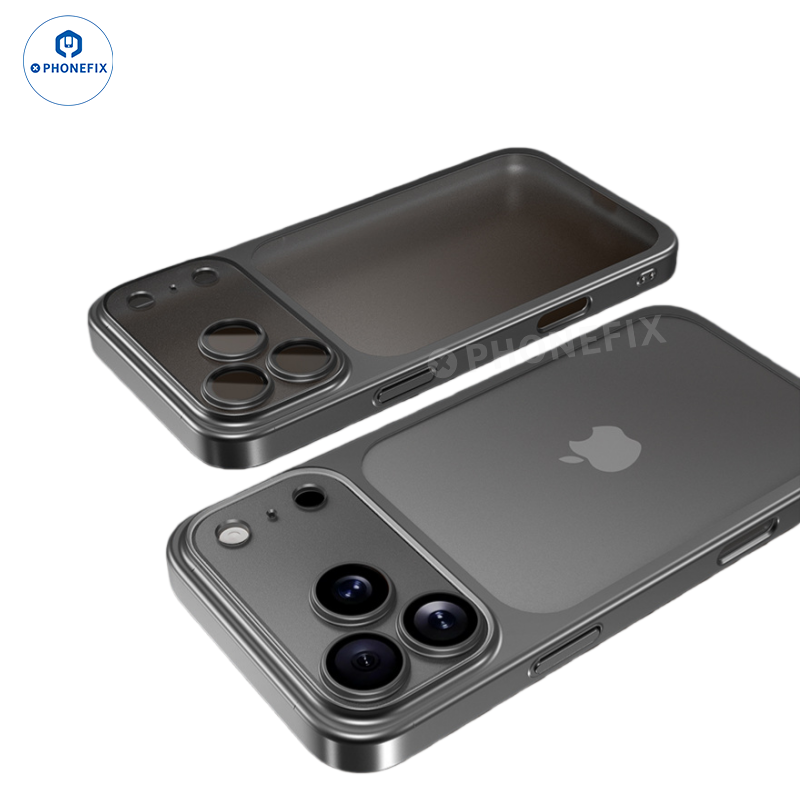 For iPhone 15-17 Pro Max Ultra-thin Matte Electroplated Phone Case