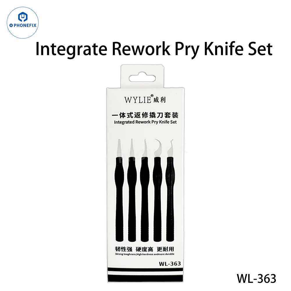 WYLIE WL-363 Integrated Rework Pry Knife 5-in-1 Set for Phone Repair