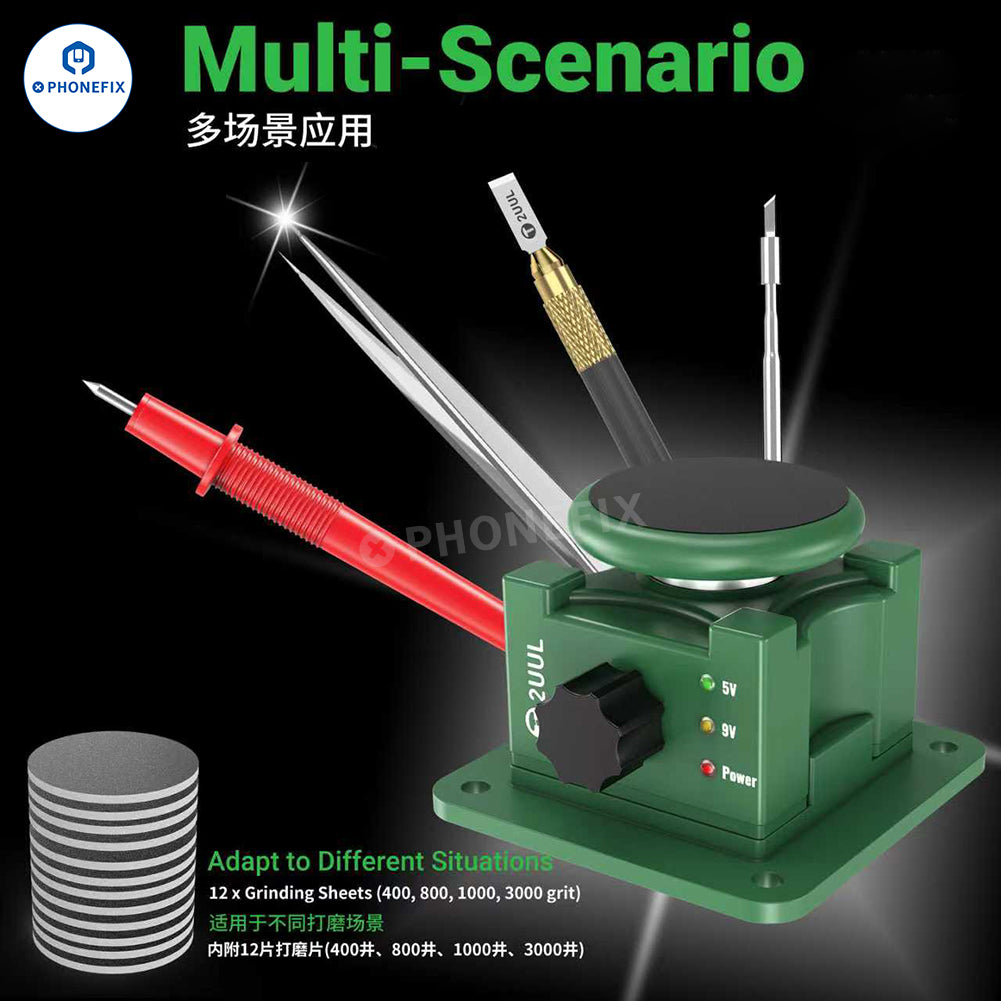 2UUL DA79 Electric MicroTip Sharpener Tweezers Blade Tips Grinder