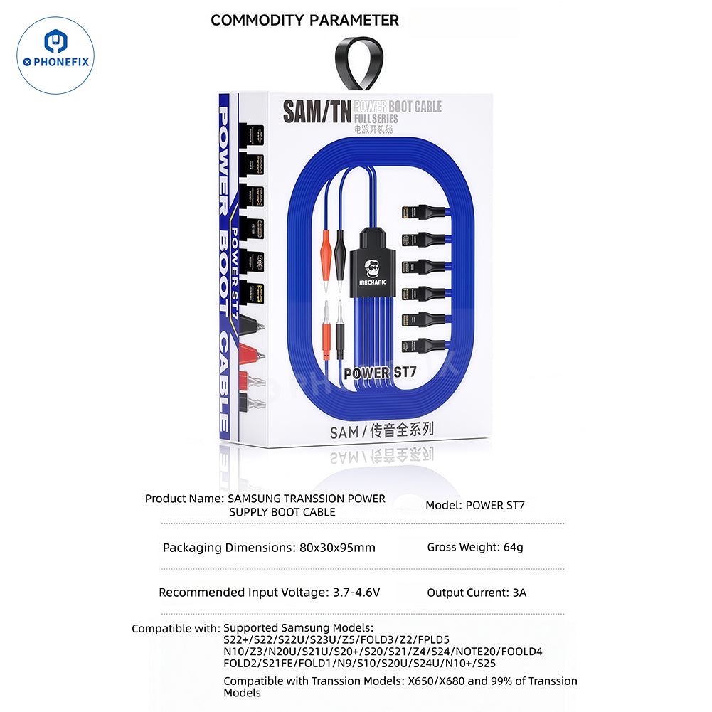 MECHANIC POWER ST7 Boot Cable for Samsung Transsion Phones