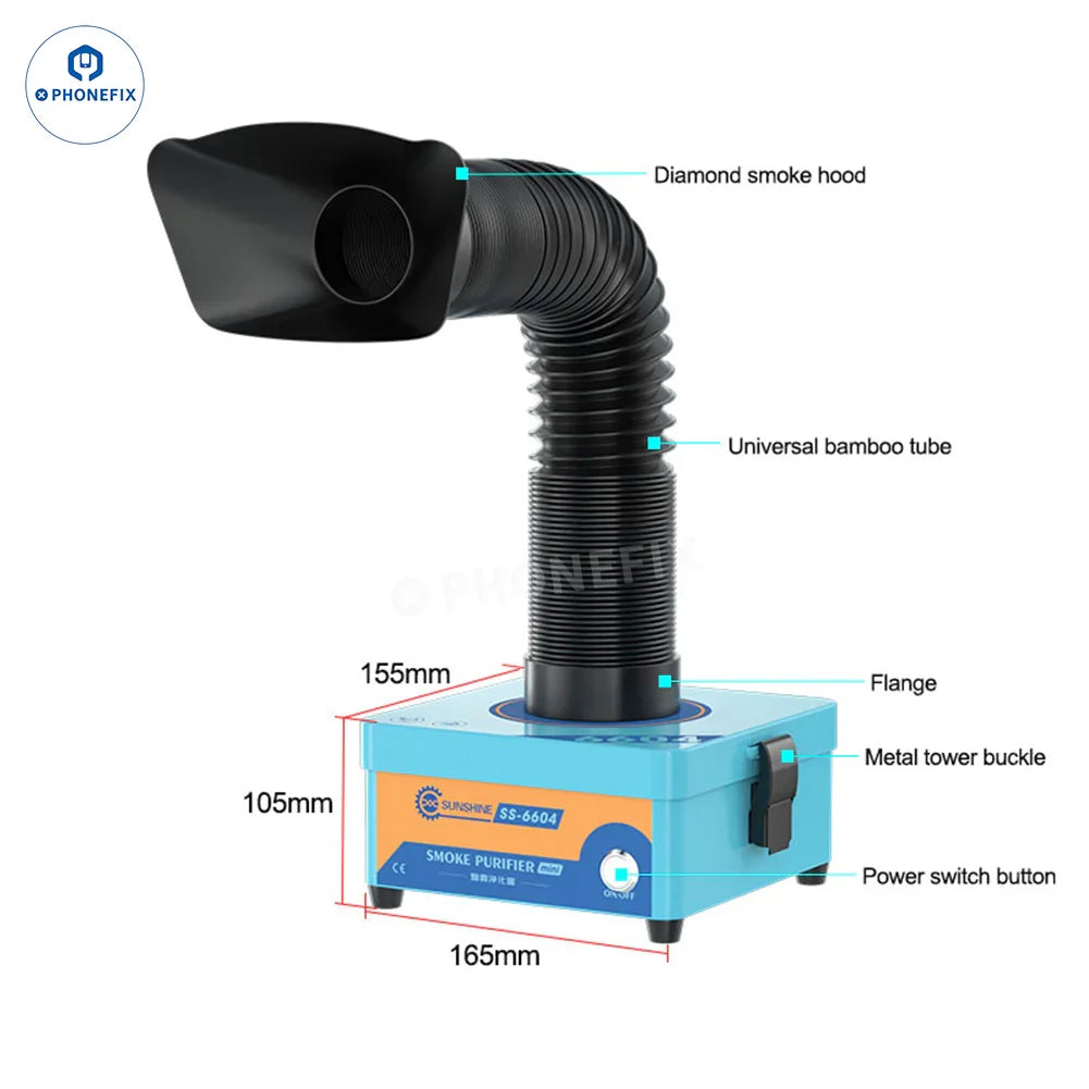 SUNSHINE SS-6604 SS-6605 Soldering Smoke Purifier Fume Extractor - CHINA PHONEFIX SHOP Team