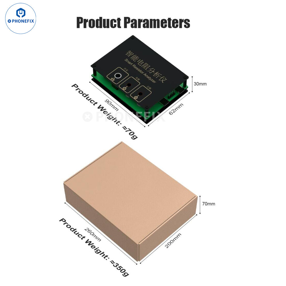 Smart Resistance Analyzer for Phone PCB IC Socket Troubleshooting