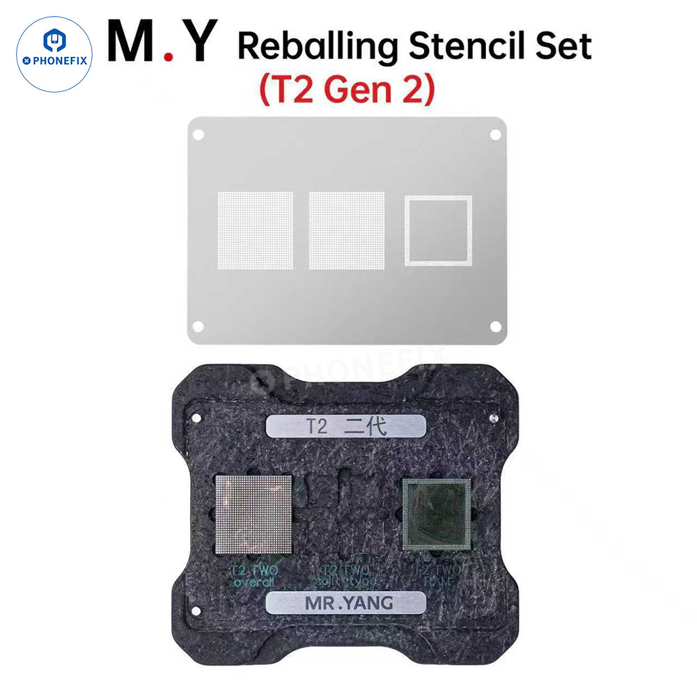YCS M.Y DJI Drone RC2 T2 CPU IC Reballing Stencil Soldering Platform