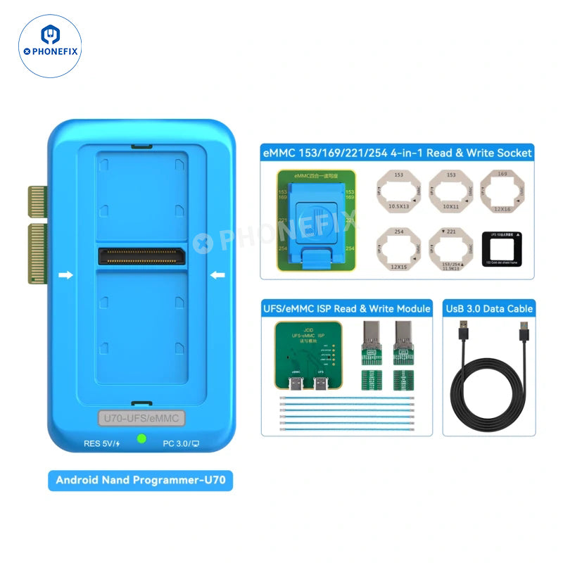 JCID U70 Gen2 Android Nand Programmer for UFS/eMMC/ISP IC Repair - CHINA PHONEFIX SHOP Team