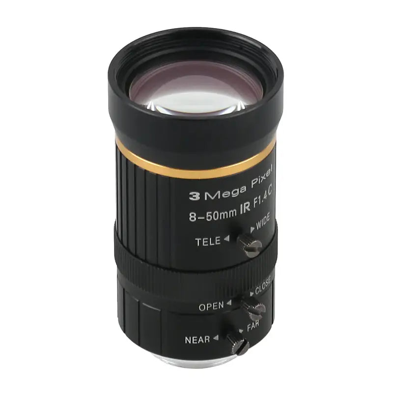 8-50mm 3MP 1/2 Manual Aperture C-Mount Security Camera Lens