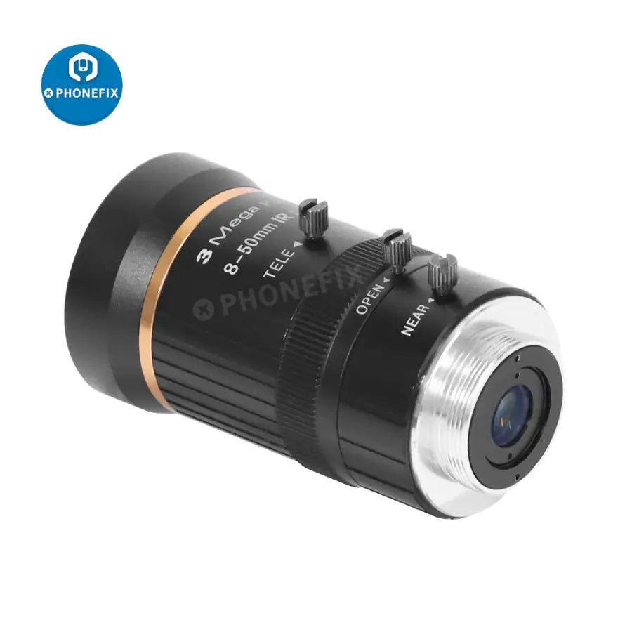 8-50mm 3MP 1/2 Manual Aperture C-Mount Security Camera Lens