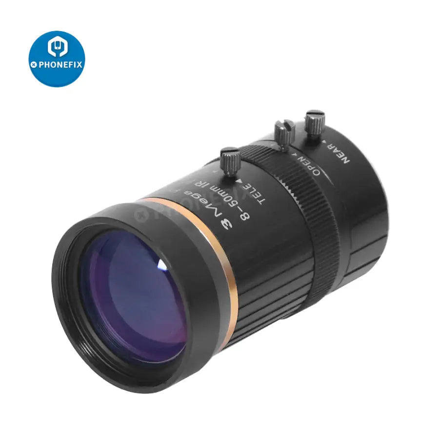8-50mm 3MP 1/2 Manual Aperture C-Mount Security Camera Lens