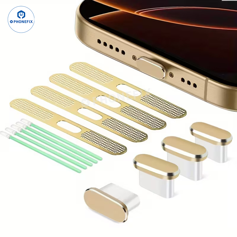 Type-C Dust Plug Speaker Dustproof Net for iPhone 17/16/15 Android