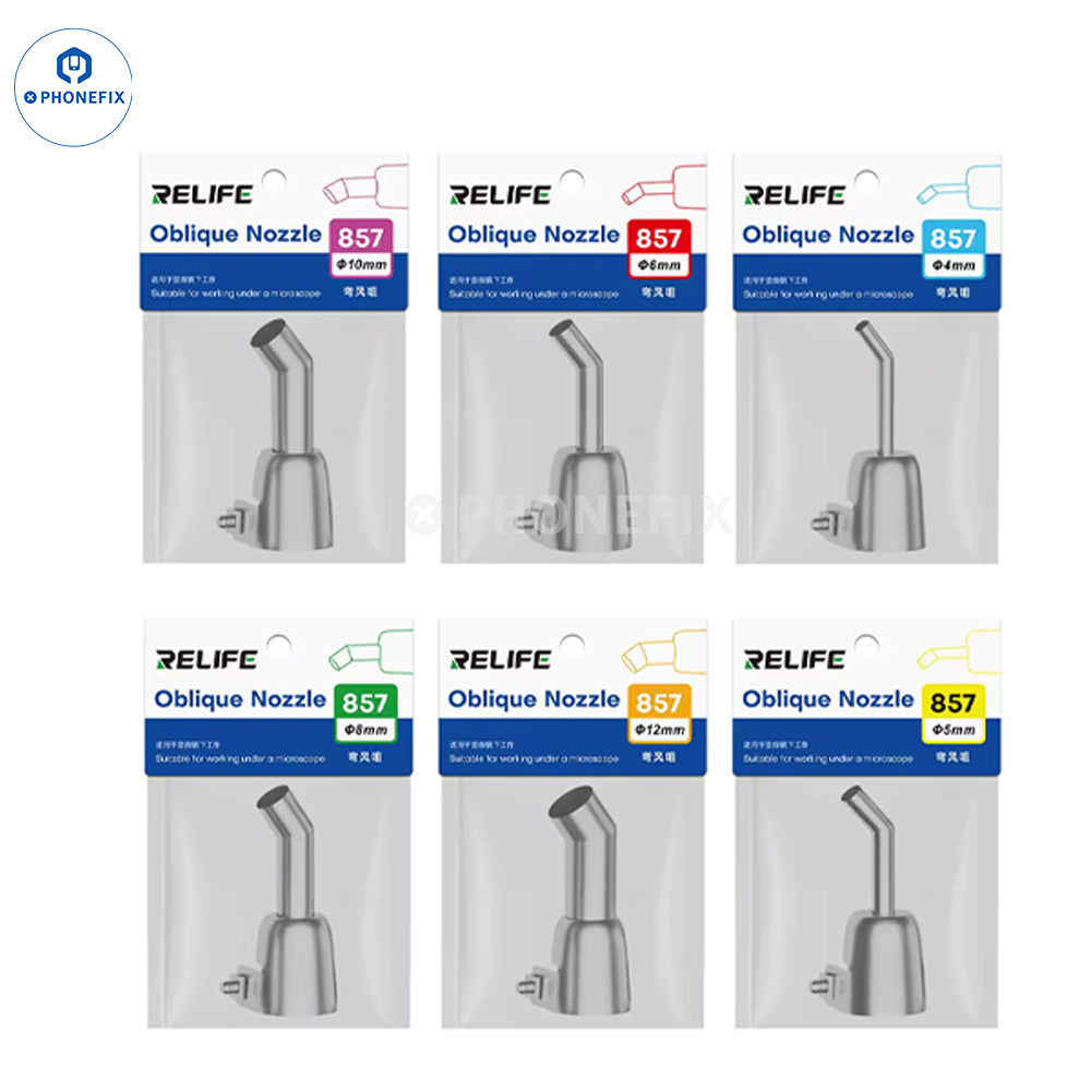 RELIFE 861 857 858 Series Oblique Nozzles for Hot Air Rework Station