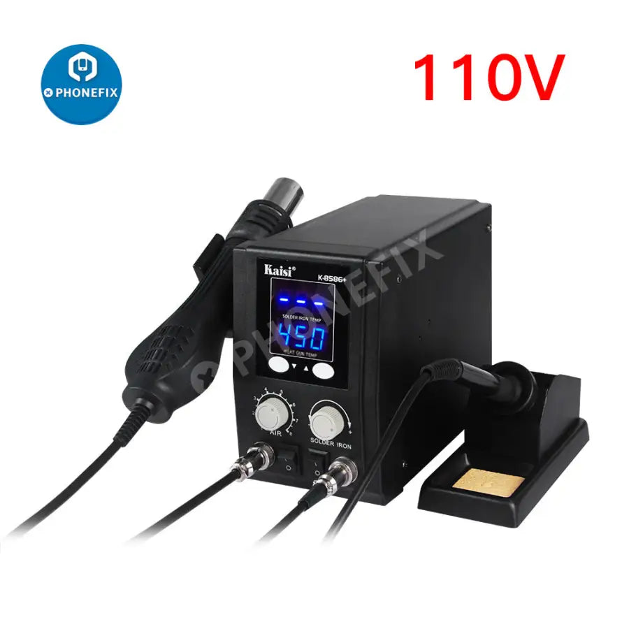 8586+ SMD Hot Air Gun Rework Station For PCB Soldering