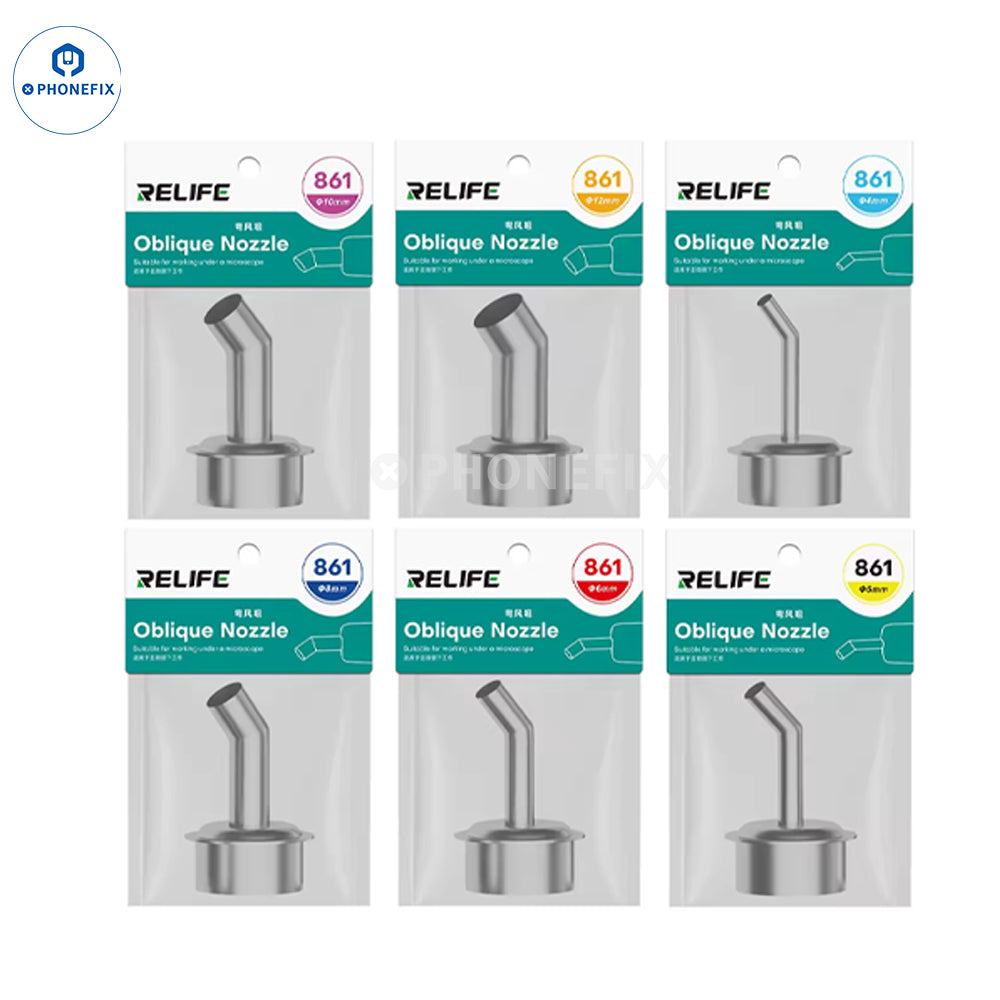 RELIFE 861 857 858 Series Oblique Nozzles for Hot Air Rework Station