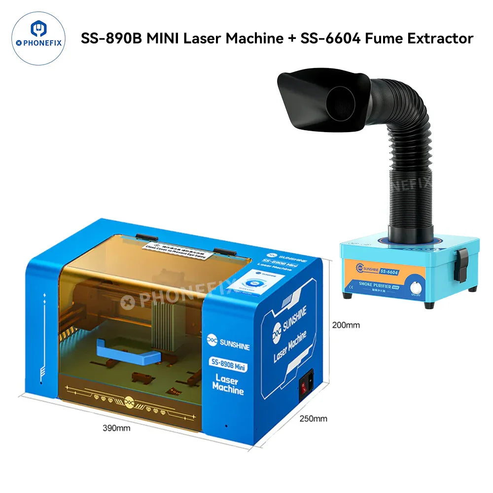 Machine Laser TBK 958M Mini Complète - Pour Réparation Vitre Arrière IPhone (Modèles 8 à 14 Pro Max) - Occasion