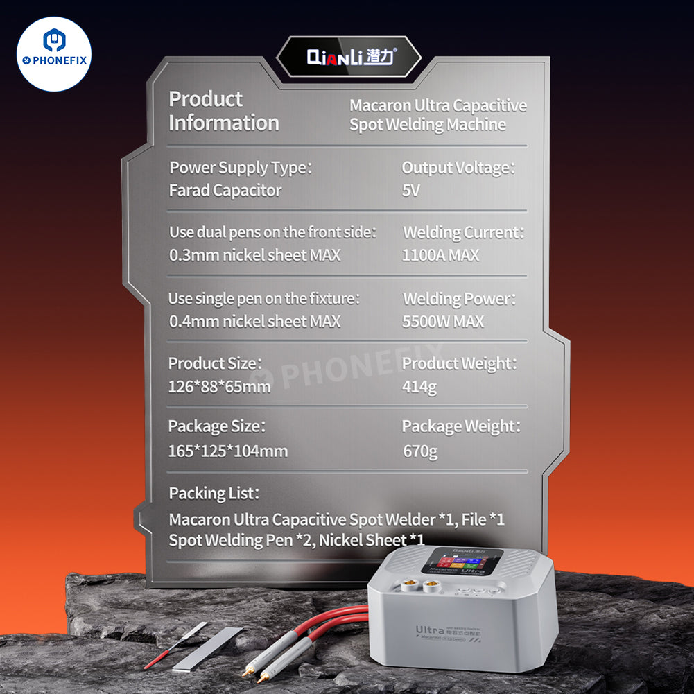 QIANLI Macaron Capacitor Spot Welder for Phone Battery Repair