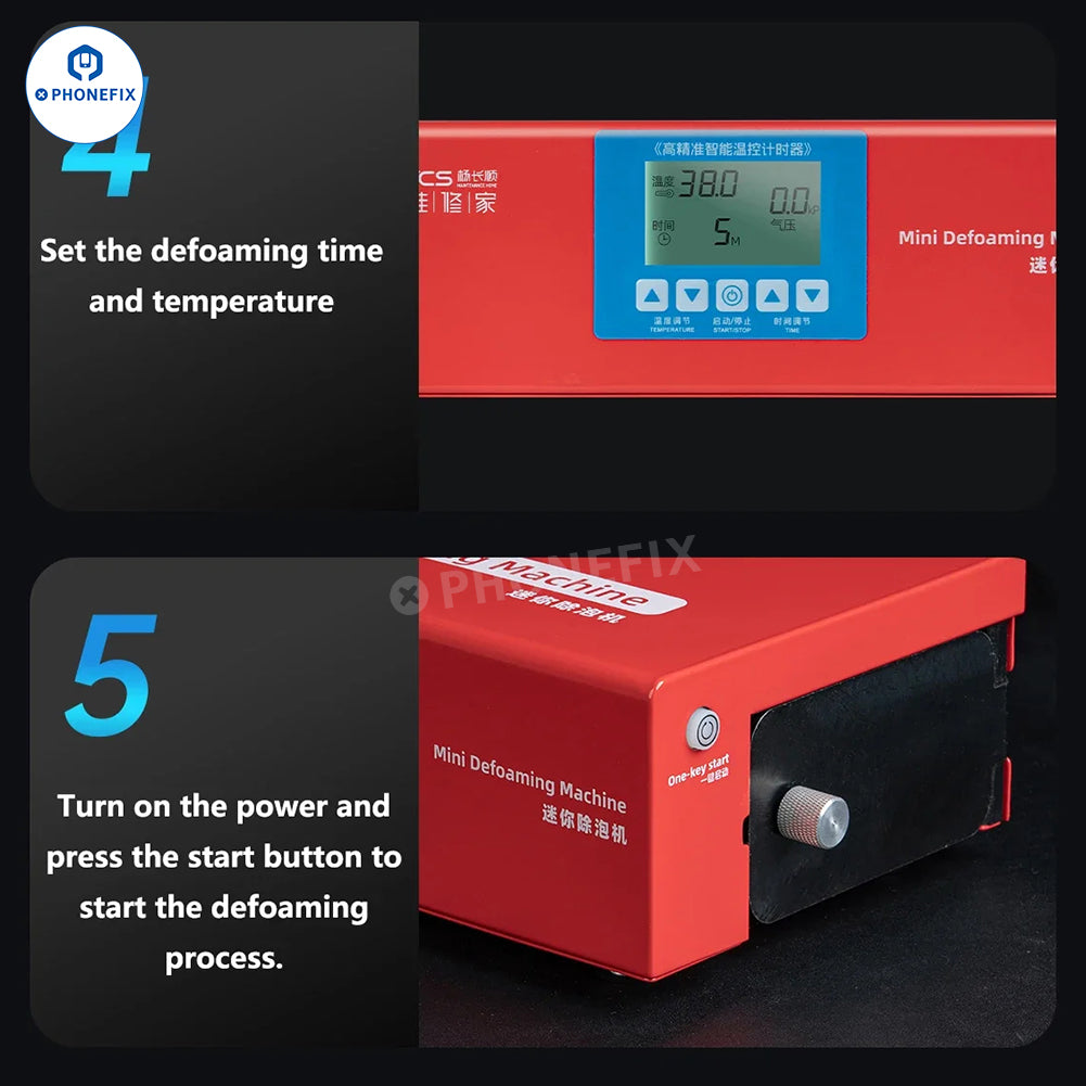 YCS Laminating Bubble Removal Phone Screen Refurbishment Machine