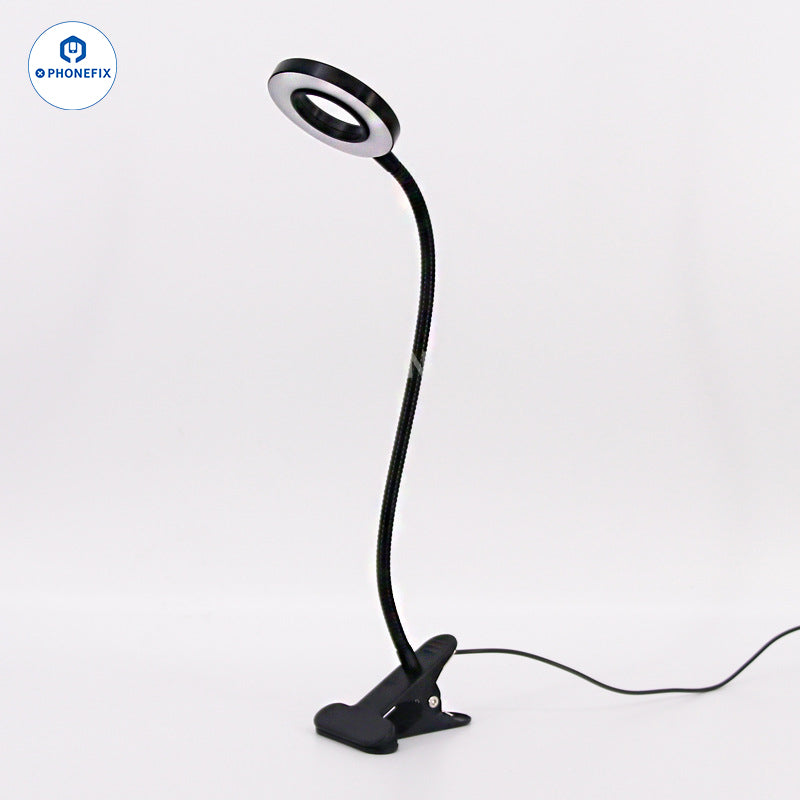 USB Adjustable Tattoo Clip Light Flexible LED Table Reading Lamp