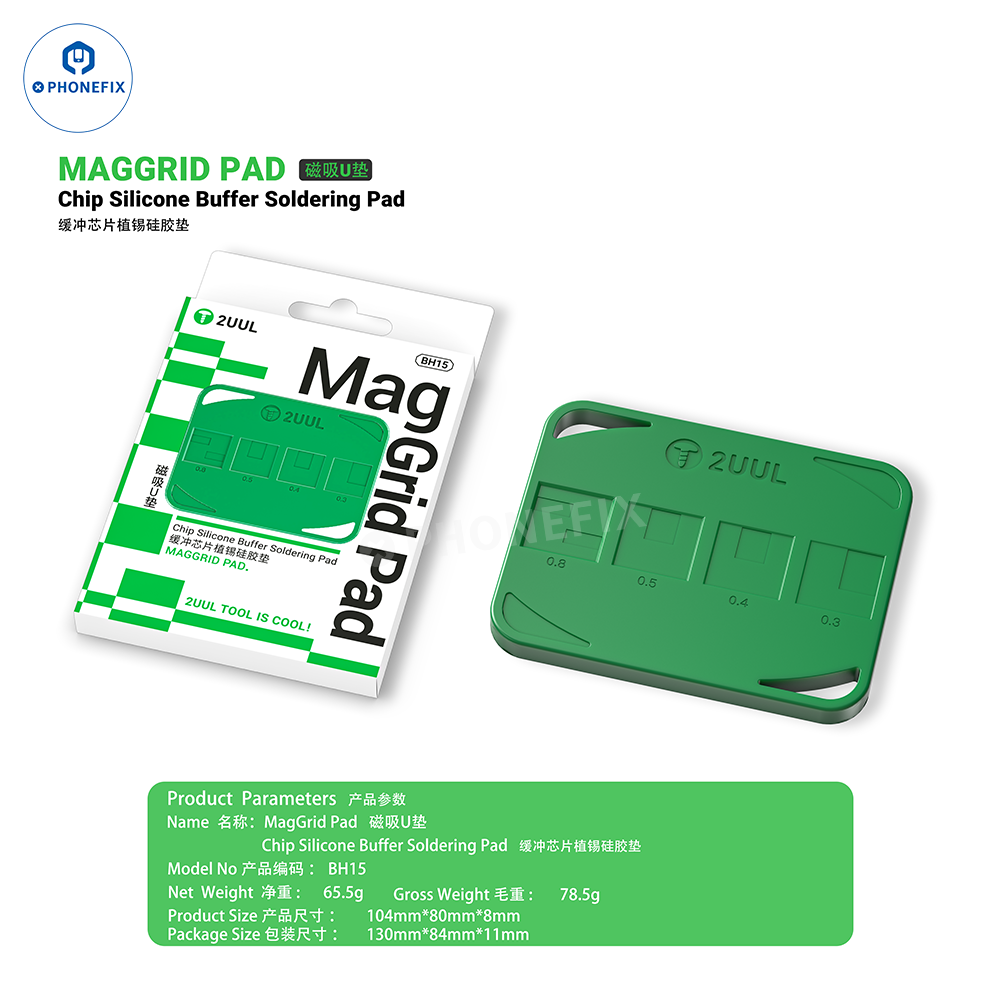 2UUL MagGrid Pad Phone CPU BGA IC Soldering Magnetic Silicone Mat