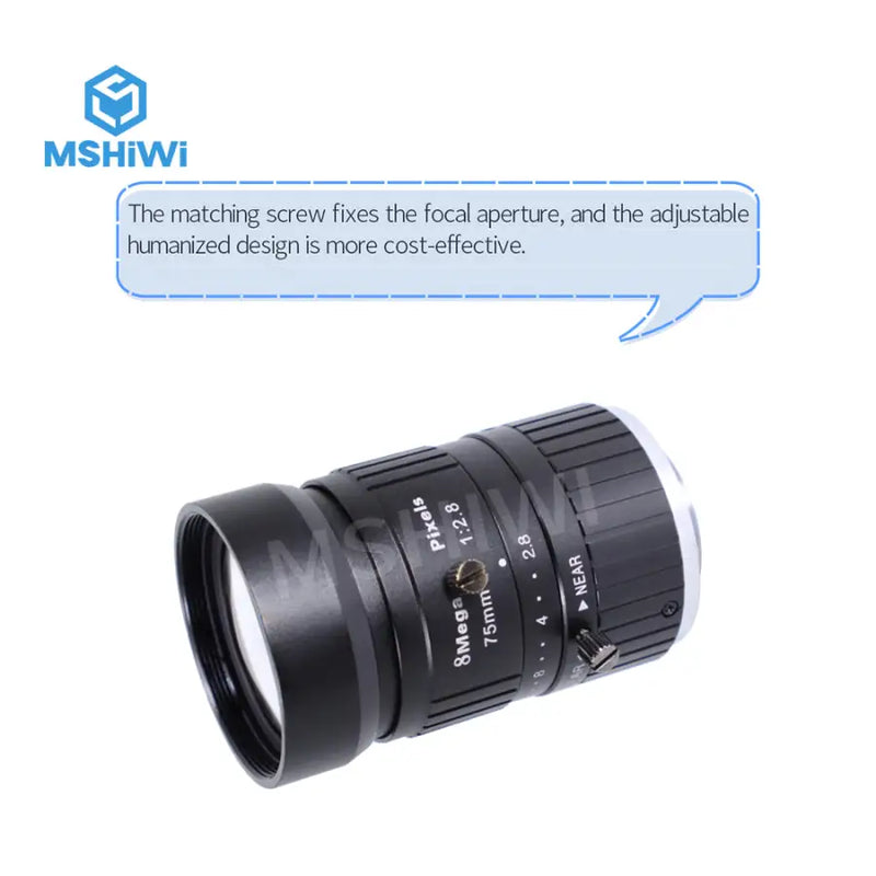 8MP 75mm FA Prime Lens C-mount F2.8 1 Manual Focus ITS