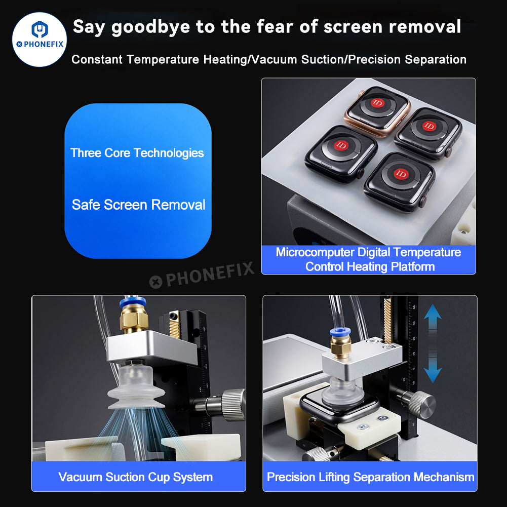 HMT Apple Watch Screen Heating Separator - Vacuum Adsorption