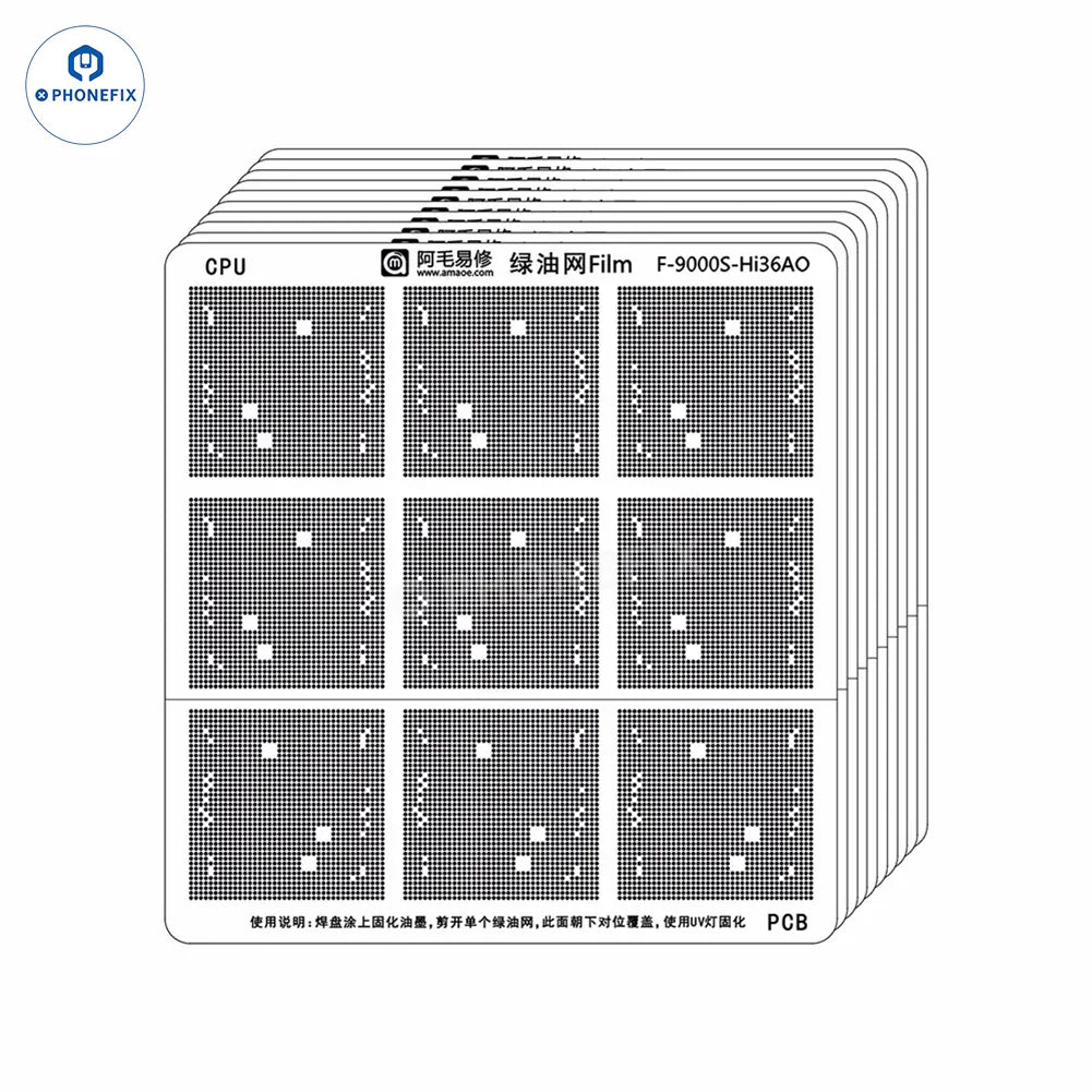 Amaoe Green Oil UV Stencil for phone Solder Ink CPU IC Tinning Repair