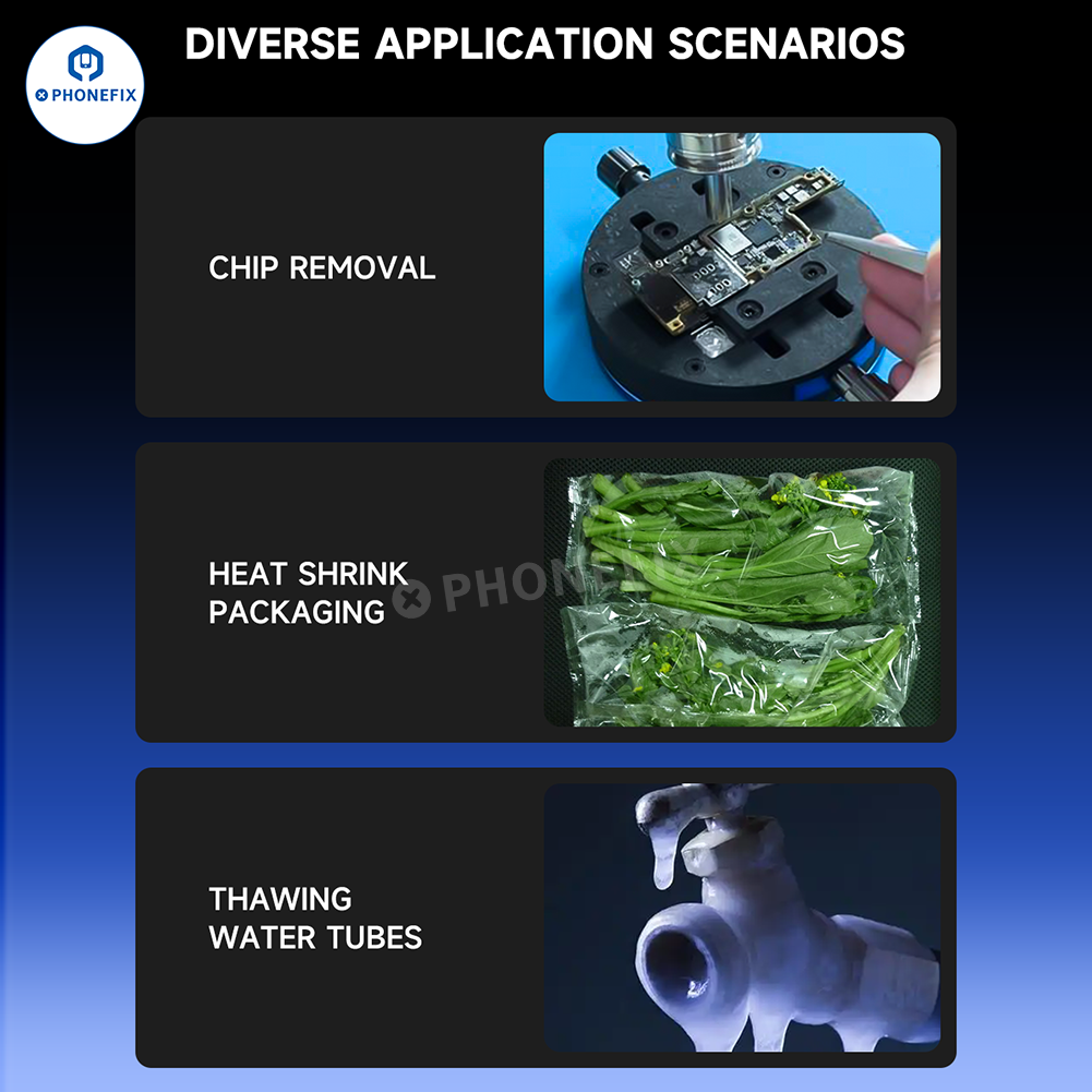 MECHANIC 958HT Portable Digital Hot Air Gun for Mobile Phone Repair