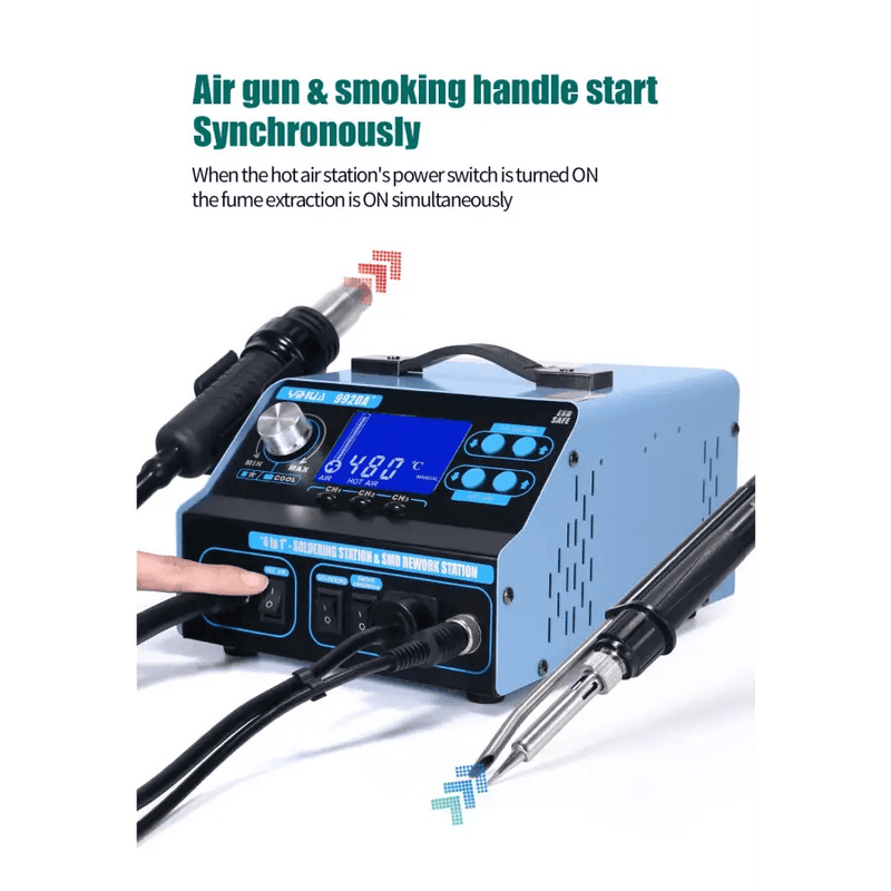 992DA+ Hot Air LCD Welding Station With Solder Vacuum Pen