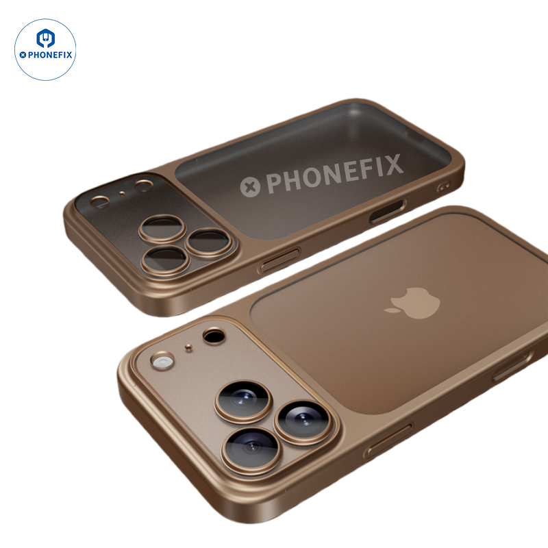 For iPhone 15-17 Pro Max Ultra-thin Matte Electroplated Phone Case