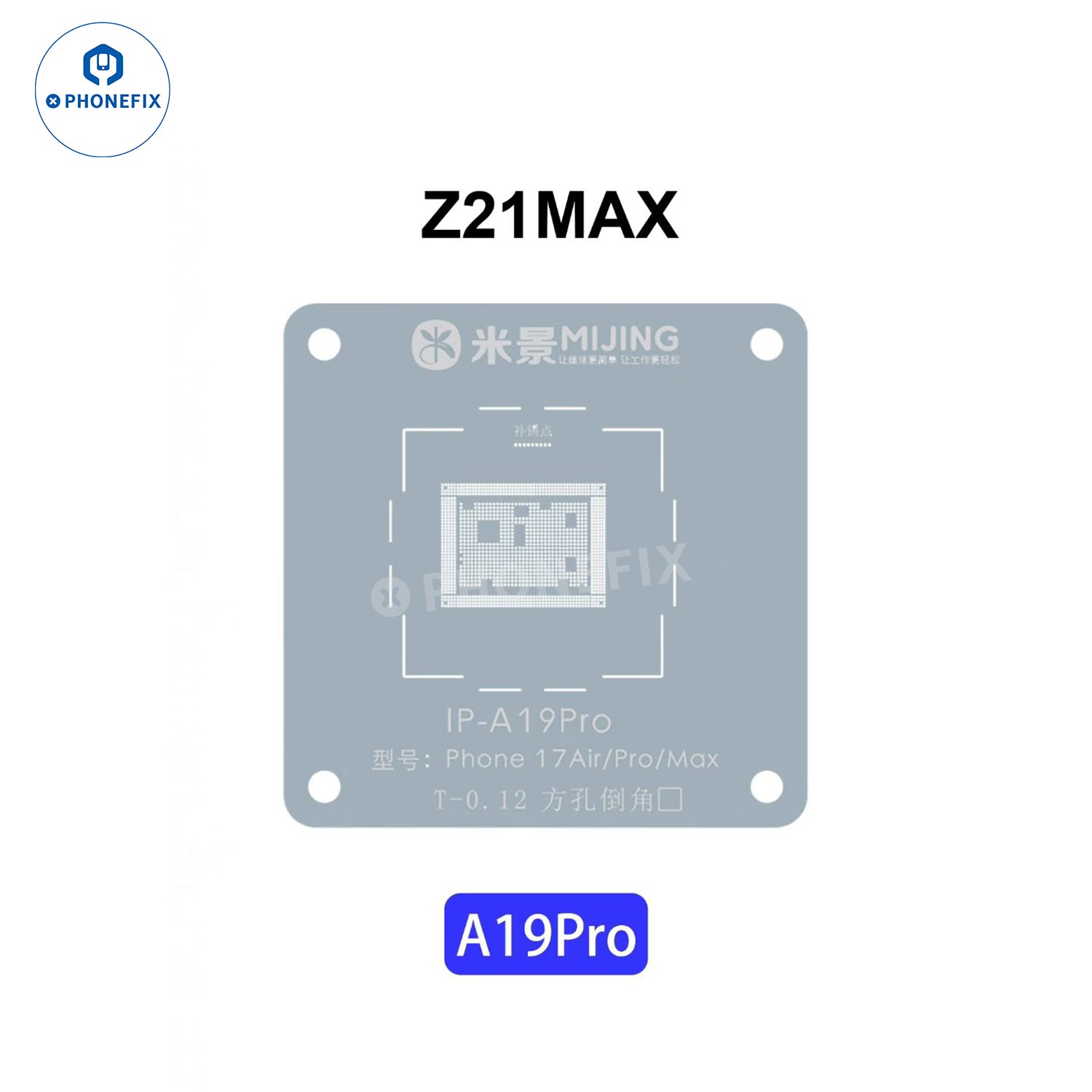 MIJING Z21 MAX CPU Reballing Stencil Station For iPhone Android