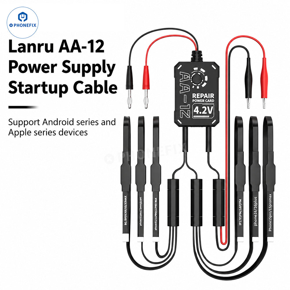 LAN RUI AA-12 Power Supply Startup Cable for Android and Apple Devices Fault Detection - CHINA PHONEFIX SHOP Team
