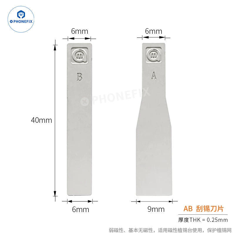 AMAOE Mobile Repair Scraper Tool for IC Chip CPU Glue Removal - CHINA PHONEFIX SHOP Team