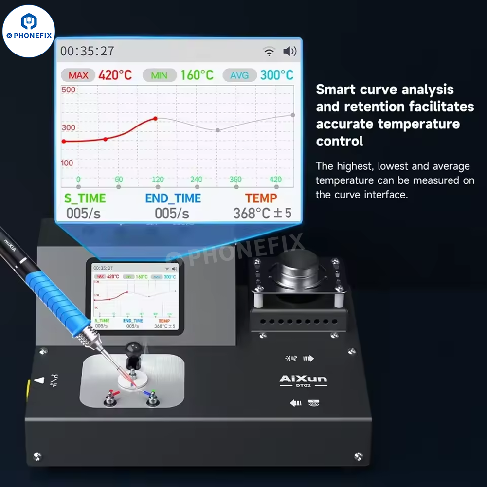 AiXun DT02 Smart Thermometer for Soldering Iron & Hot Air Gun