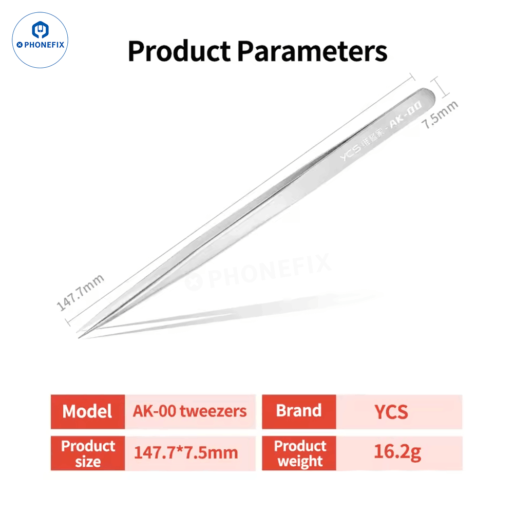 YCS 01 AK-00 Tweezers Precision Mobile Phone Repair Tools
