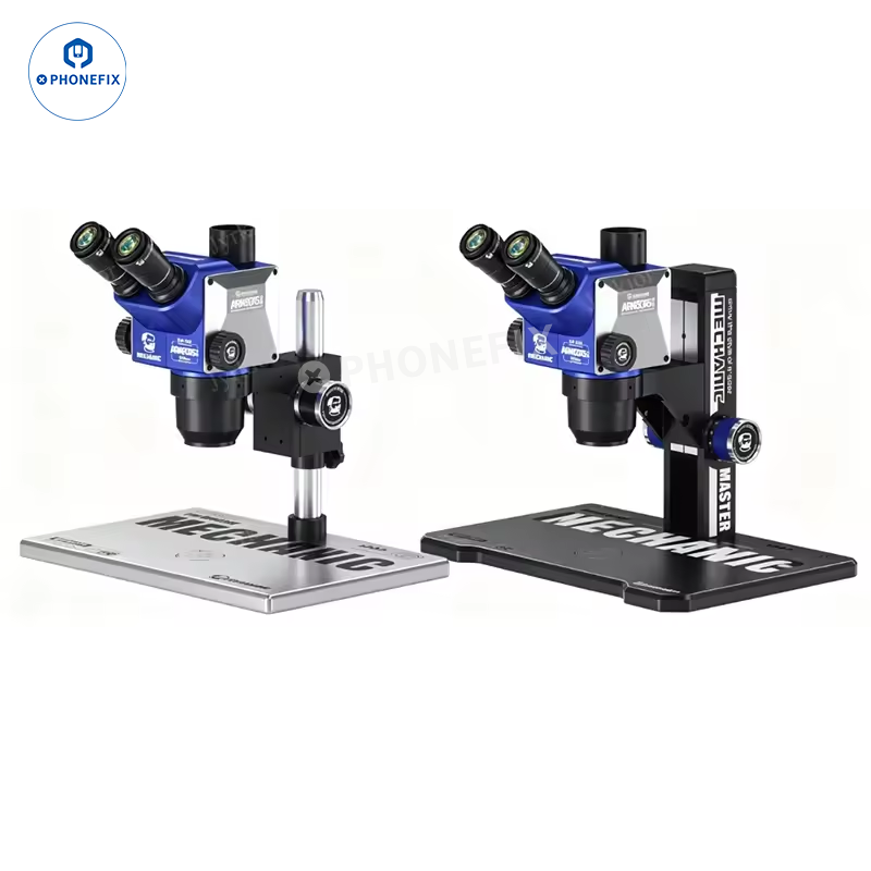 MECHANIC ARK6075 6-75X Trinocular Microscope for PCB IC Repair