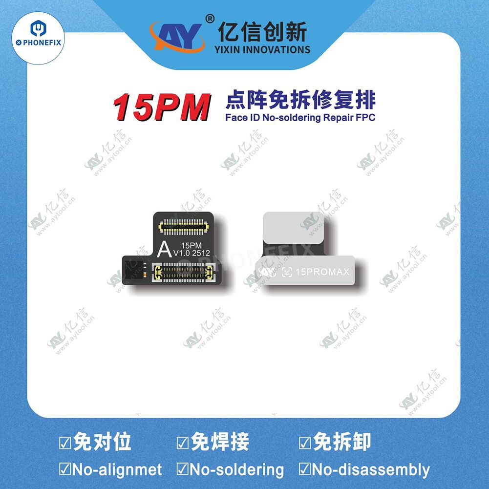 A108 Programmer with iPhone 13-16 Pro Max Face ID Tag-on Repair Cable