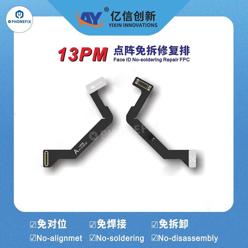A108 Programmer with iPhone 13-16 Pro Max Face ID Tag-on Repair Cable