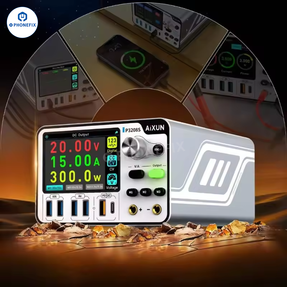 AIXUN P3208S 32V 15A Power Supply for iPhone 7-17 Pro Max Repair