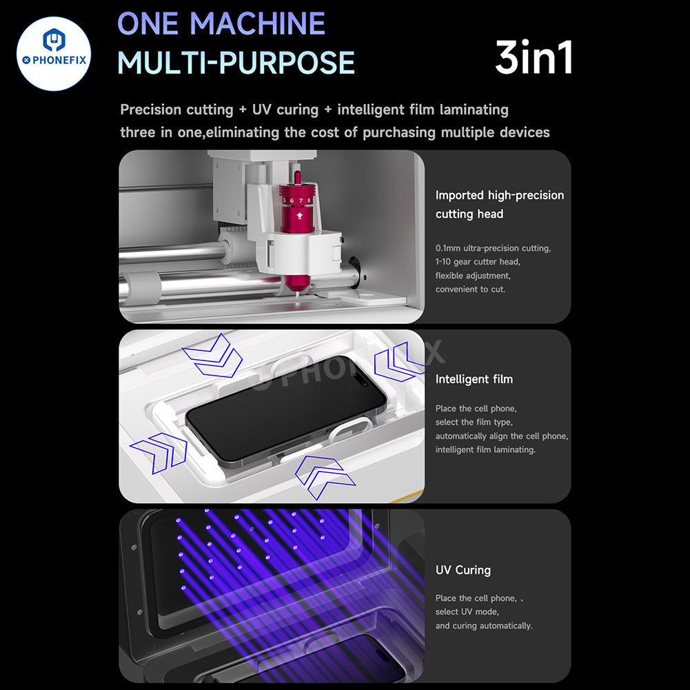 MECHANIC Auto X450 Screen Film Cutting Laminating Curing Machine