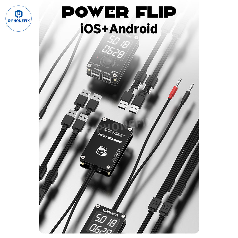 MECHANIC Power Flip Smart Boot Cable for iPhone 8-17 & Android