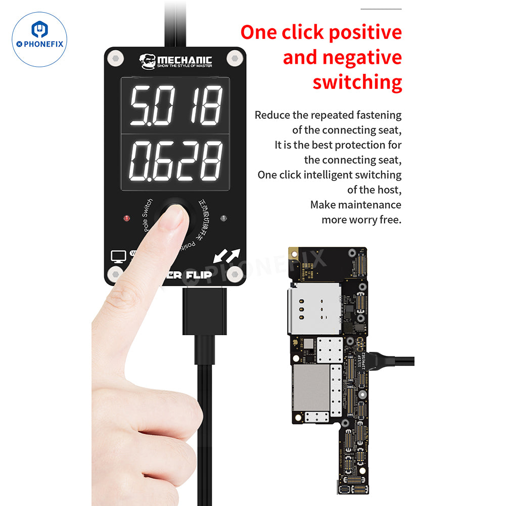 MECHANIC Power Flip Smart Boot Cable for iPhone 8-17 & Android