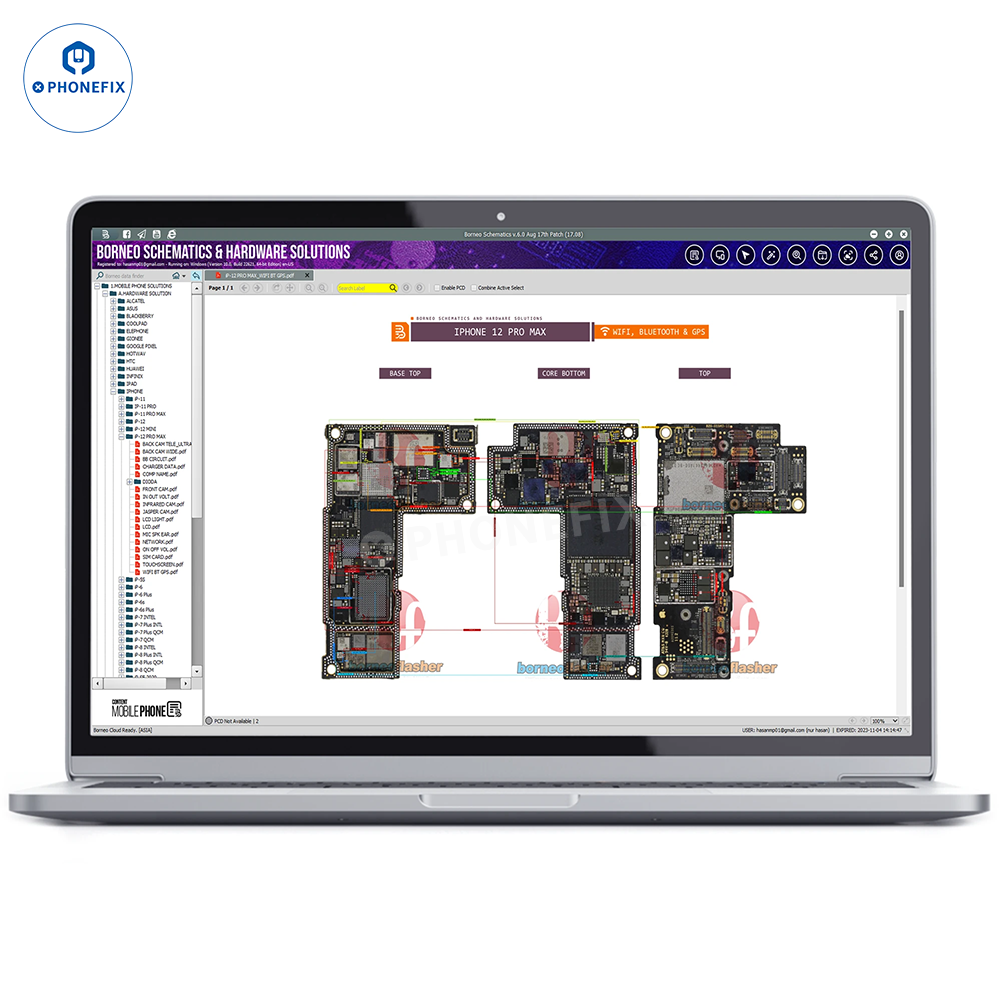Borneo Schematics PCB Diagram Software for Phone Laptop Repair