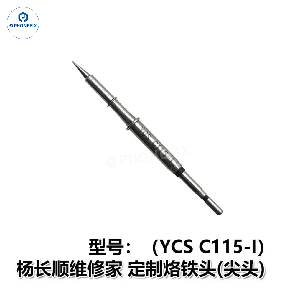 YCS Repairer C210 C245 C115 Long Knife Edge Soldering Iron Tips