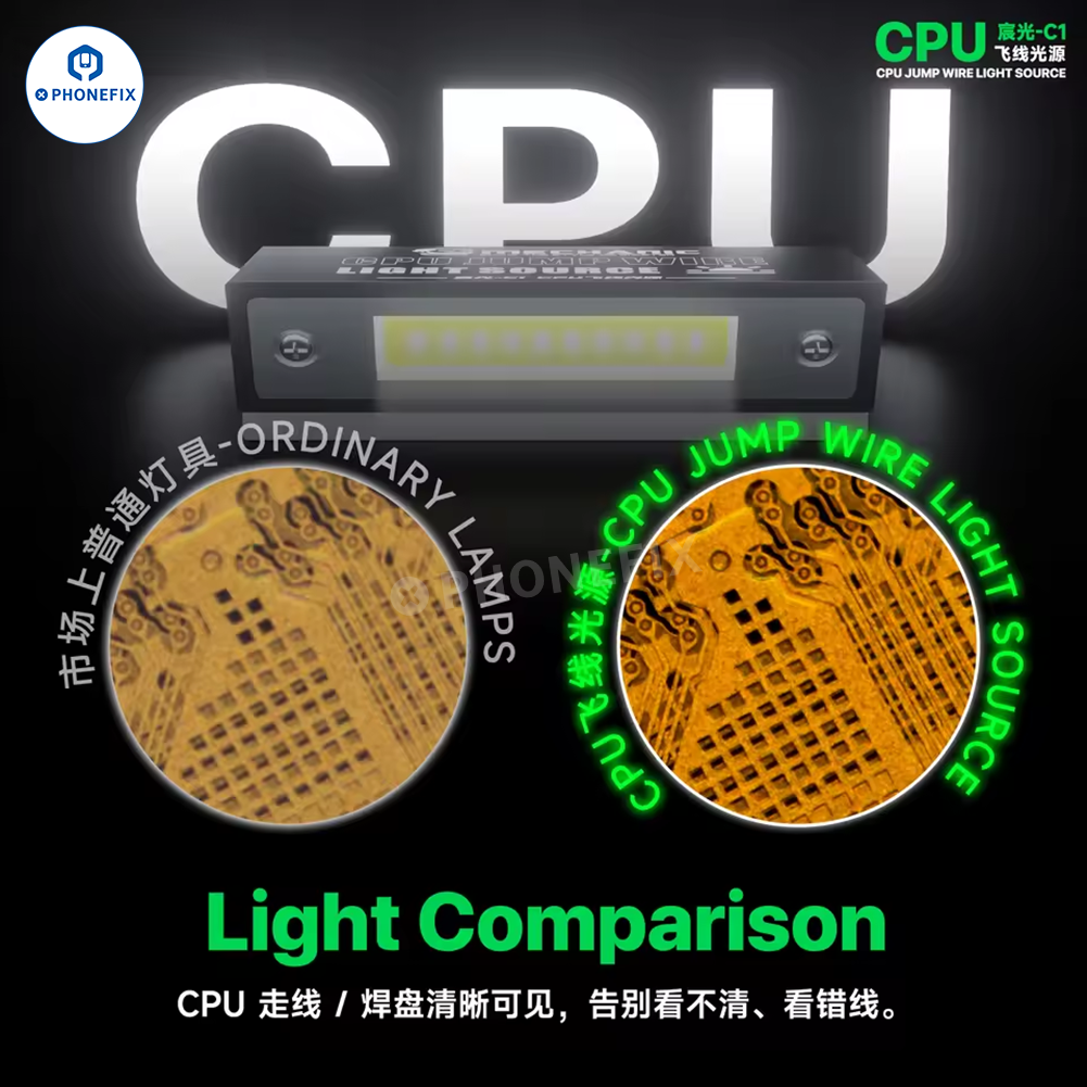 CPU Jumper Wire Lamp Light for Phone PCB Chip Soldering Repair