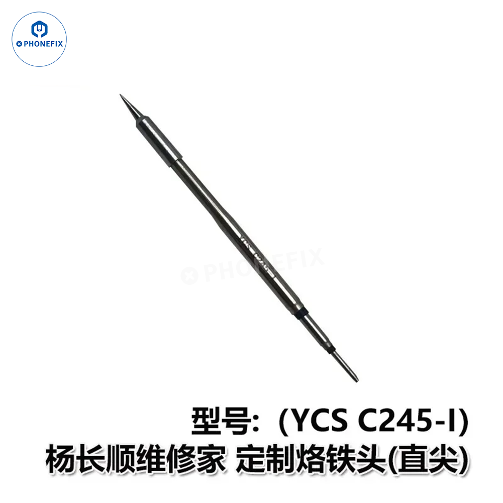 YCS Repairer C210 C245 C115 Long Knife Edge Soldering Iron Tips