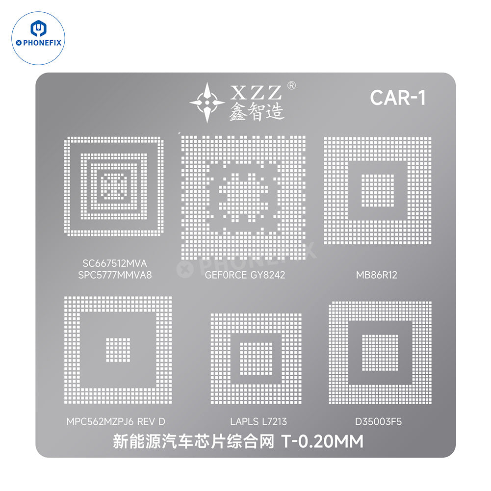 XZZ CAR Series BGA Reballing Stencil for Tesla & Electric Vehicles