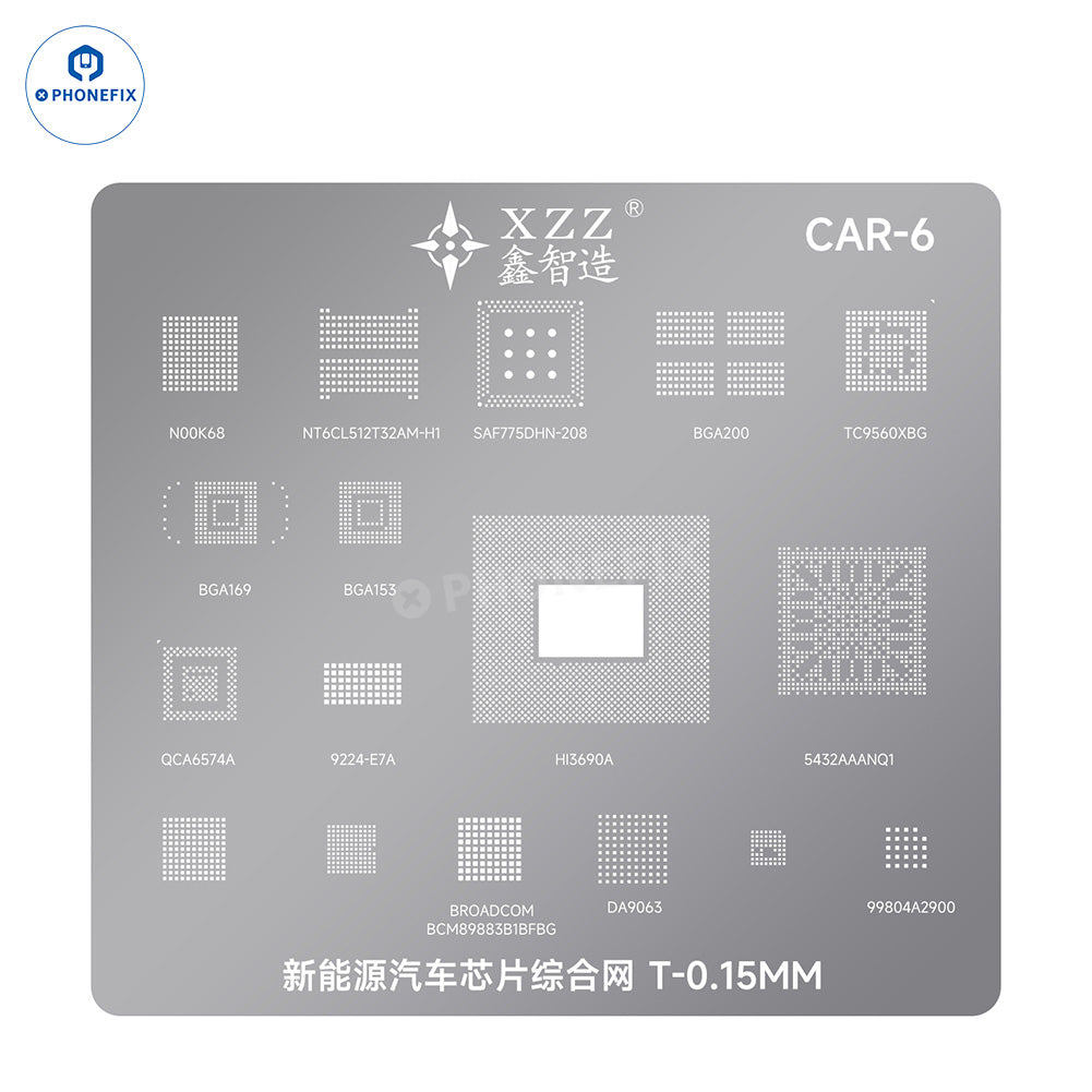 XZZ CAR Series BGA Reballing Stencil for Tesla & Electric Vehicles