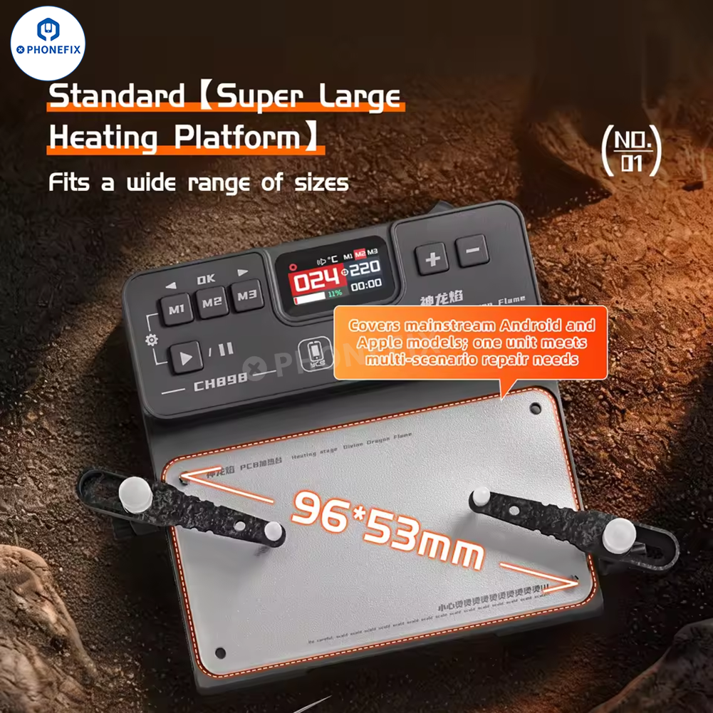 YCS CH898 Divine Dragon Flame Heating Station for Phone PCB Repair