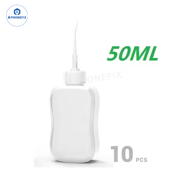 2UUL 50ml Liquid Solvent Bottle Screen-Safe Soft Tip for Phone Repair