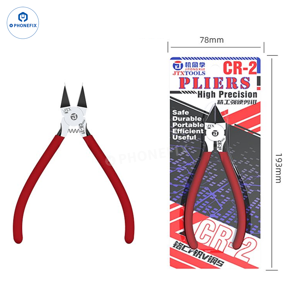 JTX CR-2 Chromium Vanadium Steel Cutting Pliers for Phone Repair